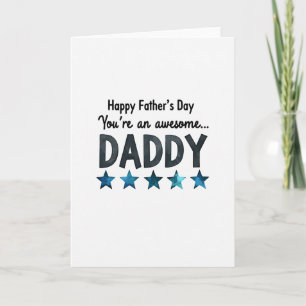 Awesome Daddy Watercolor Card