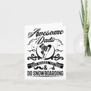 Awesome Dads Have Beards  Card