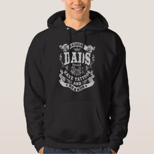 Awesome Dads Have Tattoos And Beards Father's Day Hoodie