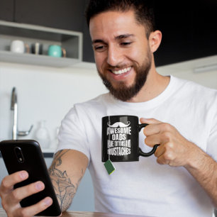 Awesome Dads Have Tattoos Black Combo Mug