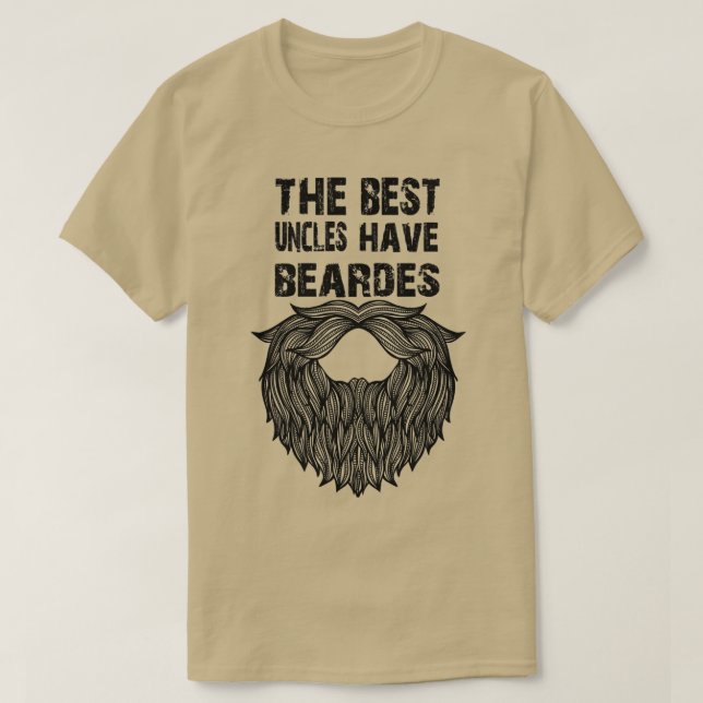 Awesome Dads or Men Have Tattoos And Beards 2 T-Shirt (Design Front)