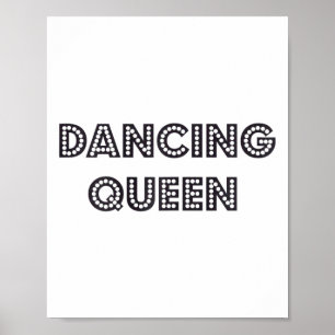 Awesome Dancing Queen 1970s Style Gift Poster