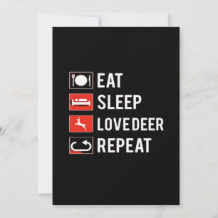 Awesome Deer Lover Creative ModerFlat Holiday Card