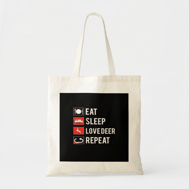 Awesome Deer Lover Creative Modern Design Tote Bag (Front)