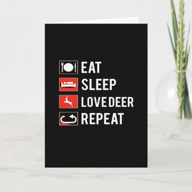 Awesome Deer Lover Creative MoFolded Greeting Card (Front)