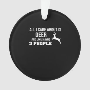 Awesome Deer Lover Minimal Retro SAcrylic Ornament