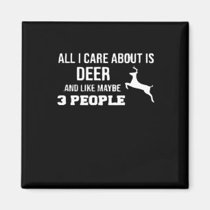 Awesome Deer Lover Minimal Retro Style Magnet