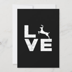 Awesome Deer Lover Trendy AesthetFlat Holiday Card