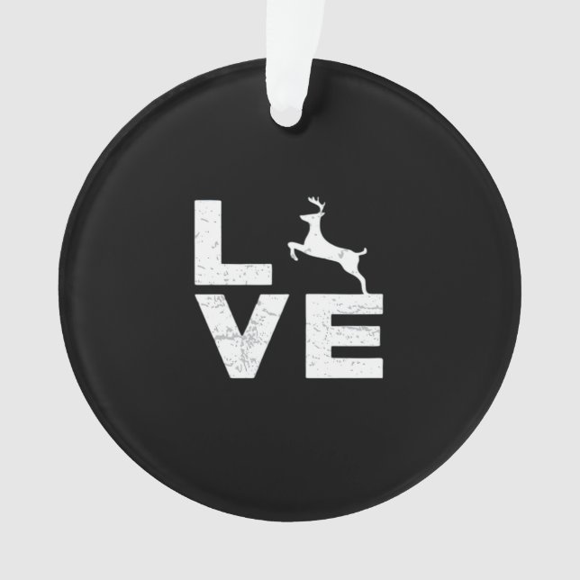 Awesome Deer Lover Trendy AesthetiAcrylic Ornament (Front)