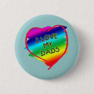 Awesome Design for Gay Dads 6 Cm Round Badge