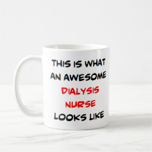 awesome dialysis nurse coffee mug