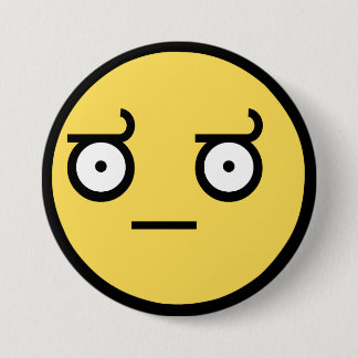 Awesome Disapproval Face 7.5 Cm Round Badge