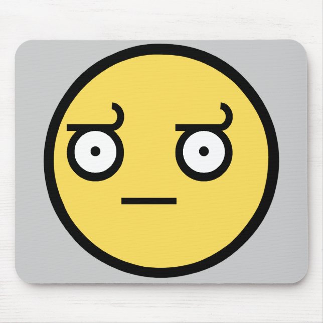 Awesome Disapproval Face Mouse Pad (Front)