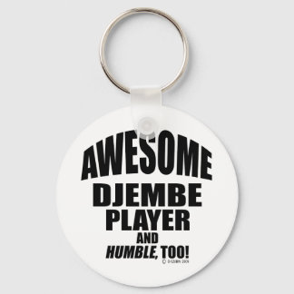 Awesome Djembe Player Key Ring