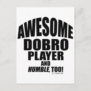 Awesome Dobro Player Postcard