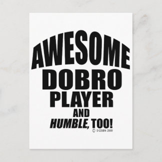 Awesome Dobro Player Postcard