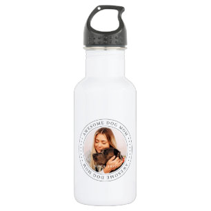 Awesome Dog Mum Since 20XX Classic Simple Photo 532 Ml Water Bottle