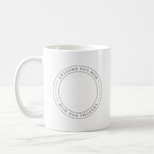Awesome Dog Mum Since 20XX Classic Simple Photo Coffee Mug