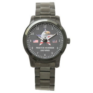 Awesome Eagle, The American Flag, Patriotic Watch