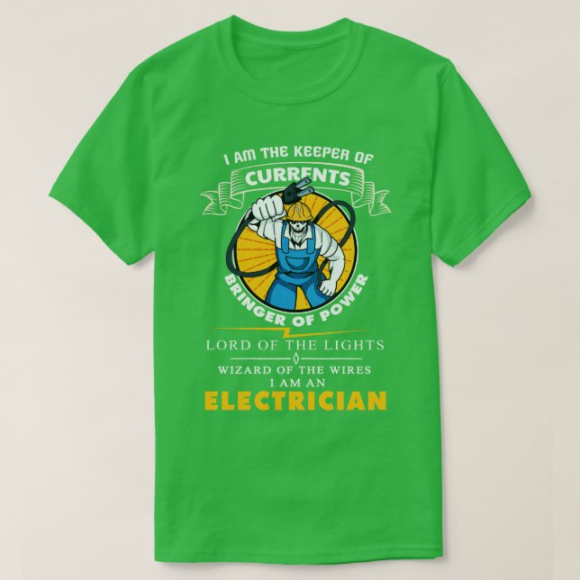 Awesome Electrician Gift Electrical Engineer Linem T-Shirt (Design Front)