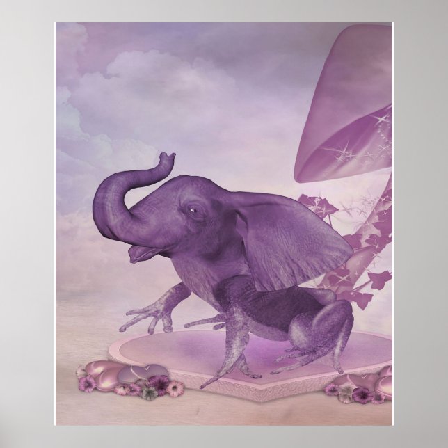 Awesome Elephant Frog | Amazing Hybrid Print Art (Front)