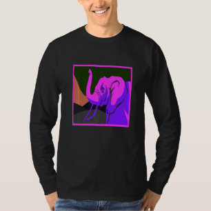 Awesome Elephant  Vapor Wave Designs Present T-Shirt
