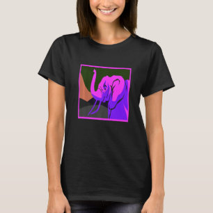 Awesome Elephant Vapour Wave Designs Present T-Shirt