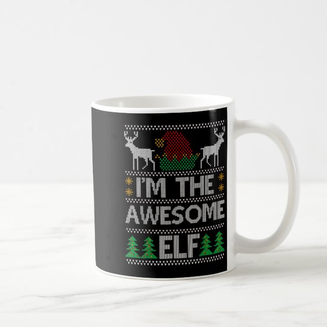 Awesome Elf Matching Family Group Christmas Party  Coffee Mug (Right)