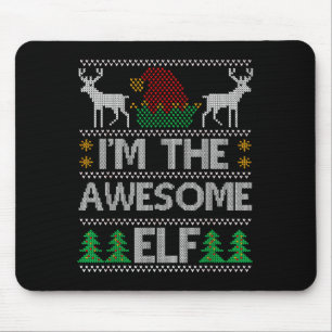Awesome Elf Matching Family Group Christmas Party  Mouse Pad
