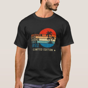 Awesome Epic Legend Since 1992 30 Birthday Gifts V T-Shirt