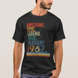 Awesome Epic Legend Since January 1967 55 Year Old T-Shirt