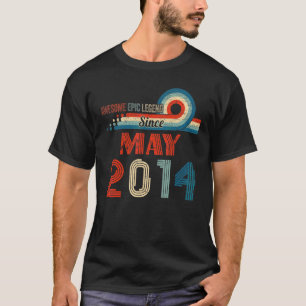 Awesome Epic Legend Since May 2014 8th Birthday T-Shirt