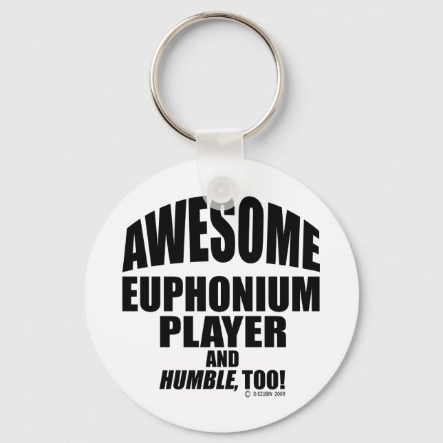 Awesome Euphonium Player Key Ring (Front)