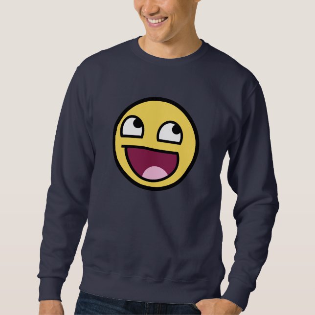 Awesome Face Dark Sweatshirt (Front)