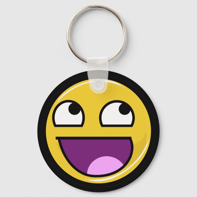 Awesome Face Internet Meme Key Ring (Front)