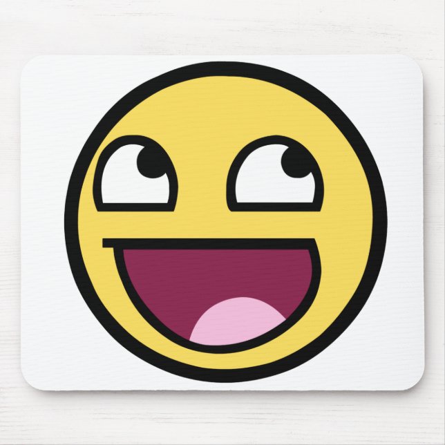 Awesome Face Mouse Pad (Front)