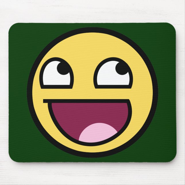 Awesome Face Mousepad (Front)
