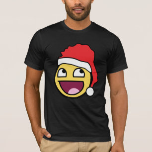 Awesome Face Santa Dark American Apparel T-Shirt
