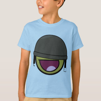 Awesome Face Soldier With Helmet T-Shirt