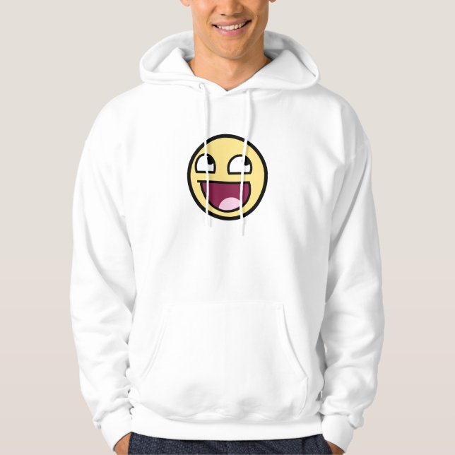 Awesome Face White Hoodie (Front)