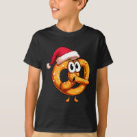 Awesome Festive Pretzel With Santa Claus Hat Costu