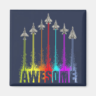 Awesome fighter jets magnet