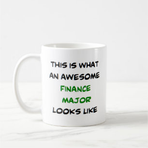 awesome finance major coffee mug