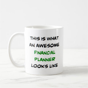 awesome financial planner coffee mug