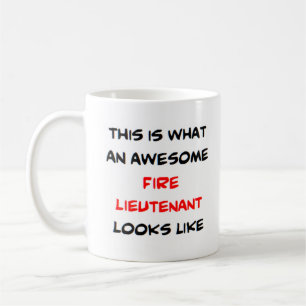 awesome fire lieutenant coffee mug
