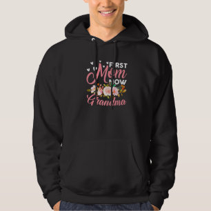 Awesome First Mom Now Grandma Family Matching Moth Hoodie