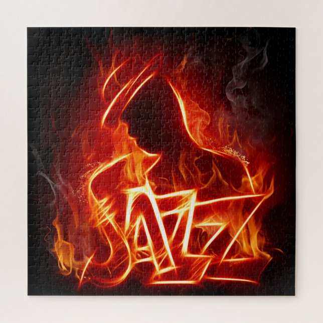 Awesome Flaming Jazz Jigsaw Puzzle (Vertical)