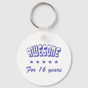 Awesome For 16 Years Key Ring