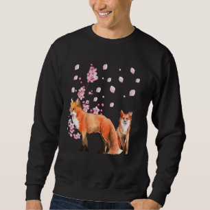 Awesome Foxes Lovers Shirt Japanese Cherry Flower 