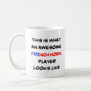 awesome french horn player coffee mug
